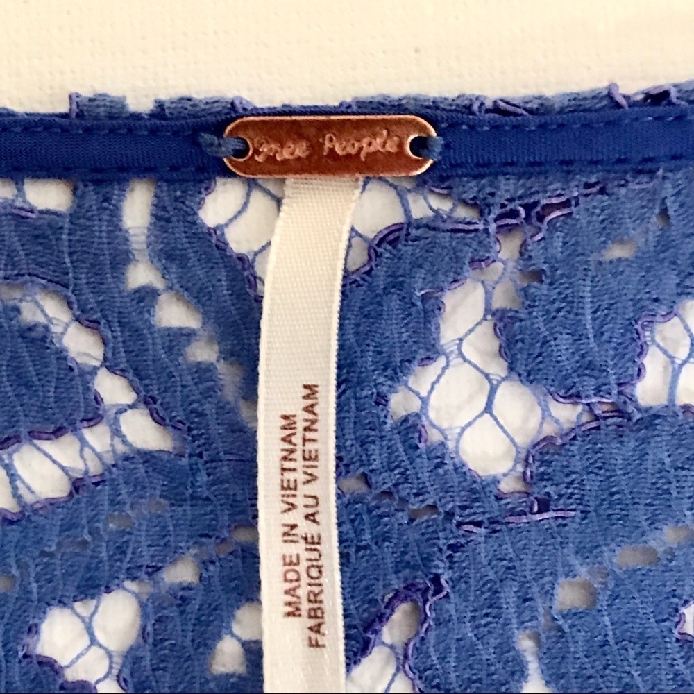 Blue lace Free People dress​ - Picture 3 of 4